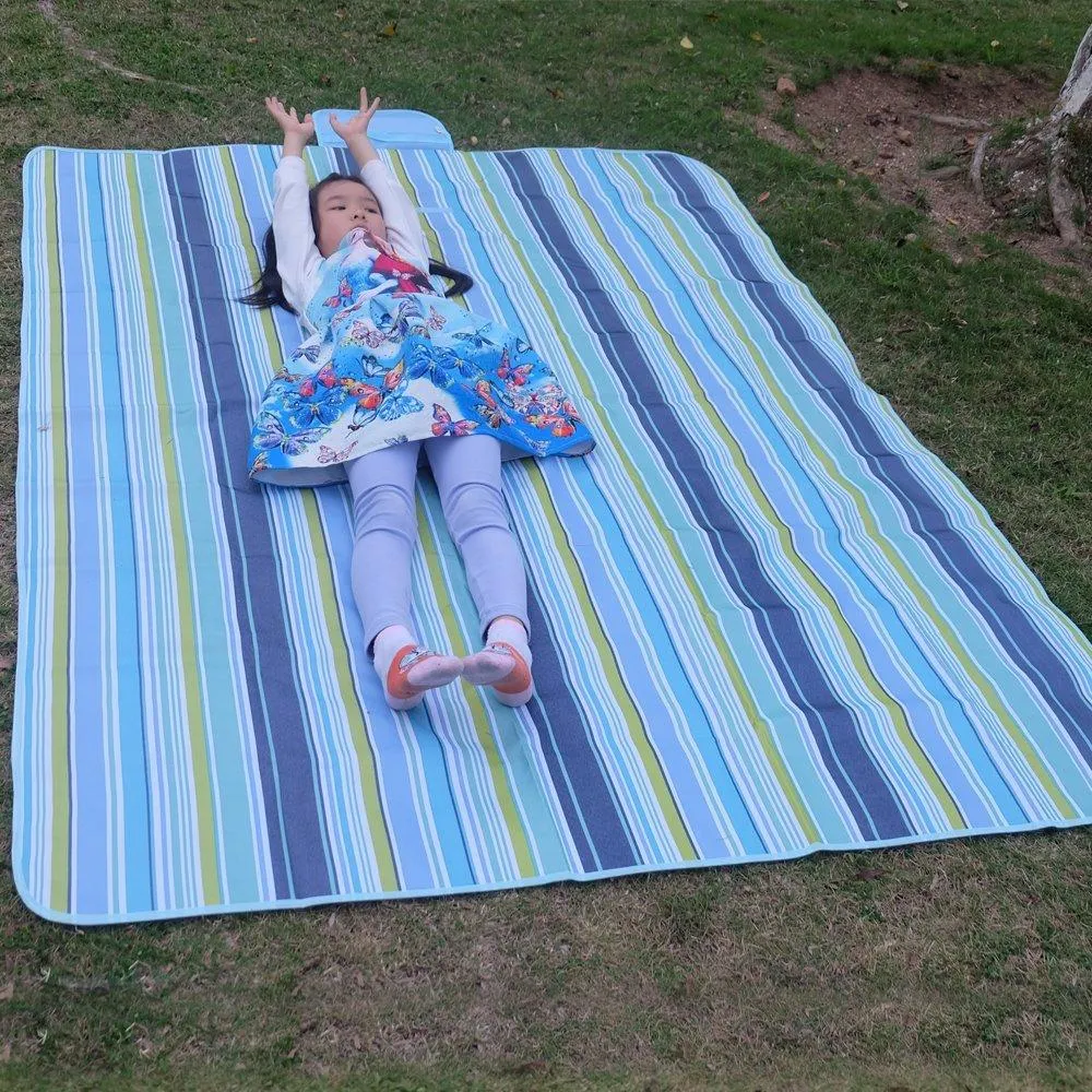 Outdoor Picnic Blanket Mat Waterproof Beach Blanket Mat For Travelling Camping -79&quot;x 57&quot;