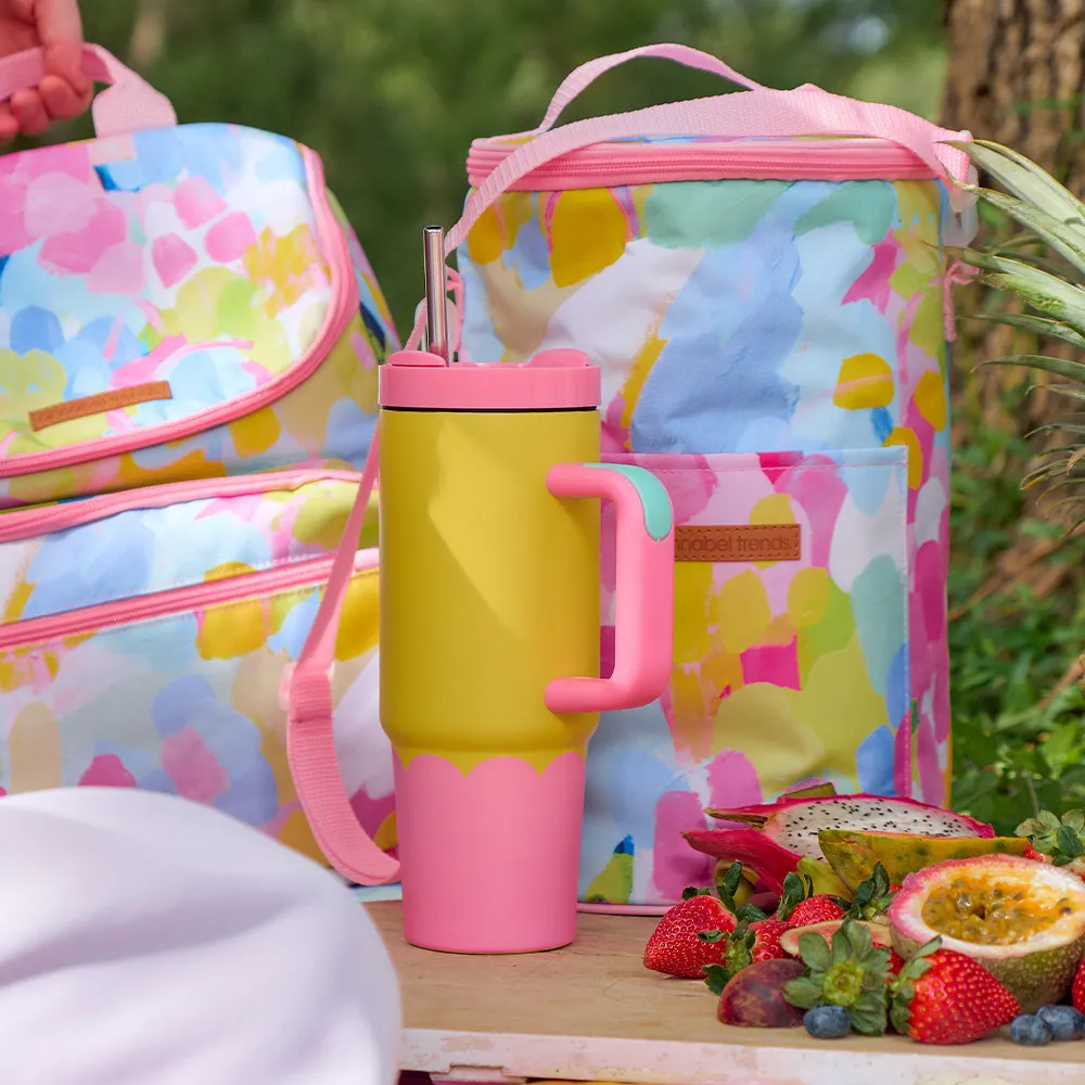 Picnic Cooler Bag - Tall Barrel - Good Vibes