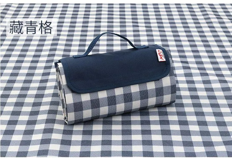 Plaid Outdoor Waterproof Foldable Outdoor Picnic Camping Mat