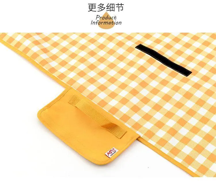 Plaid Outdoor Waterproof Foldable Outdoor Picnic Camping Mat