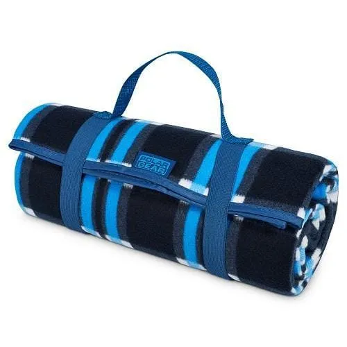 Polar Gear Active Picnic Rug Navy Check 132 x 118cm