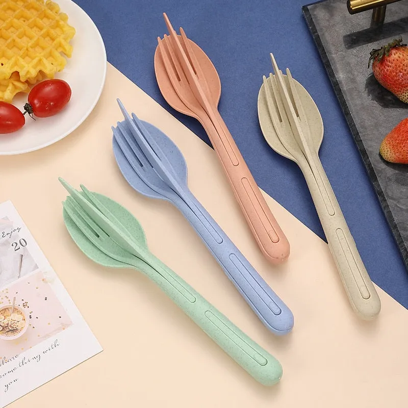 Portable All-in-one Travel Cutlery Set