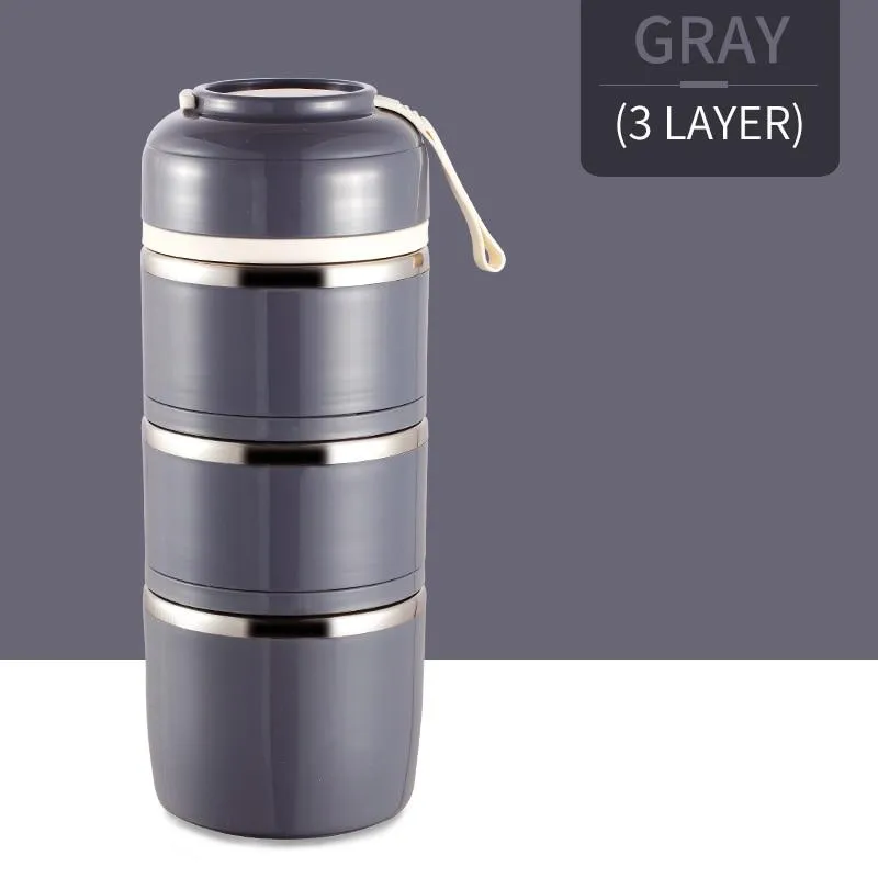 Portable Outdoor Stainless Steel Leak-Proof Food Containers