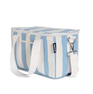 Powder Blue Stripe Midi Cooler Bag