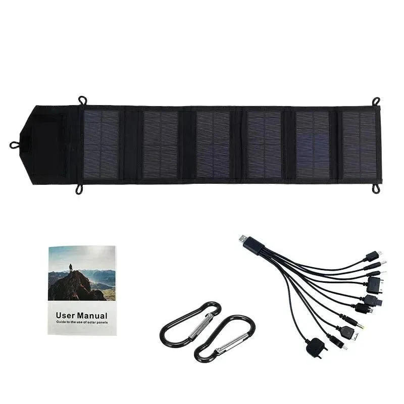 Practical 800W Foldable Solar 6 Panels Charger USB 5V