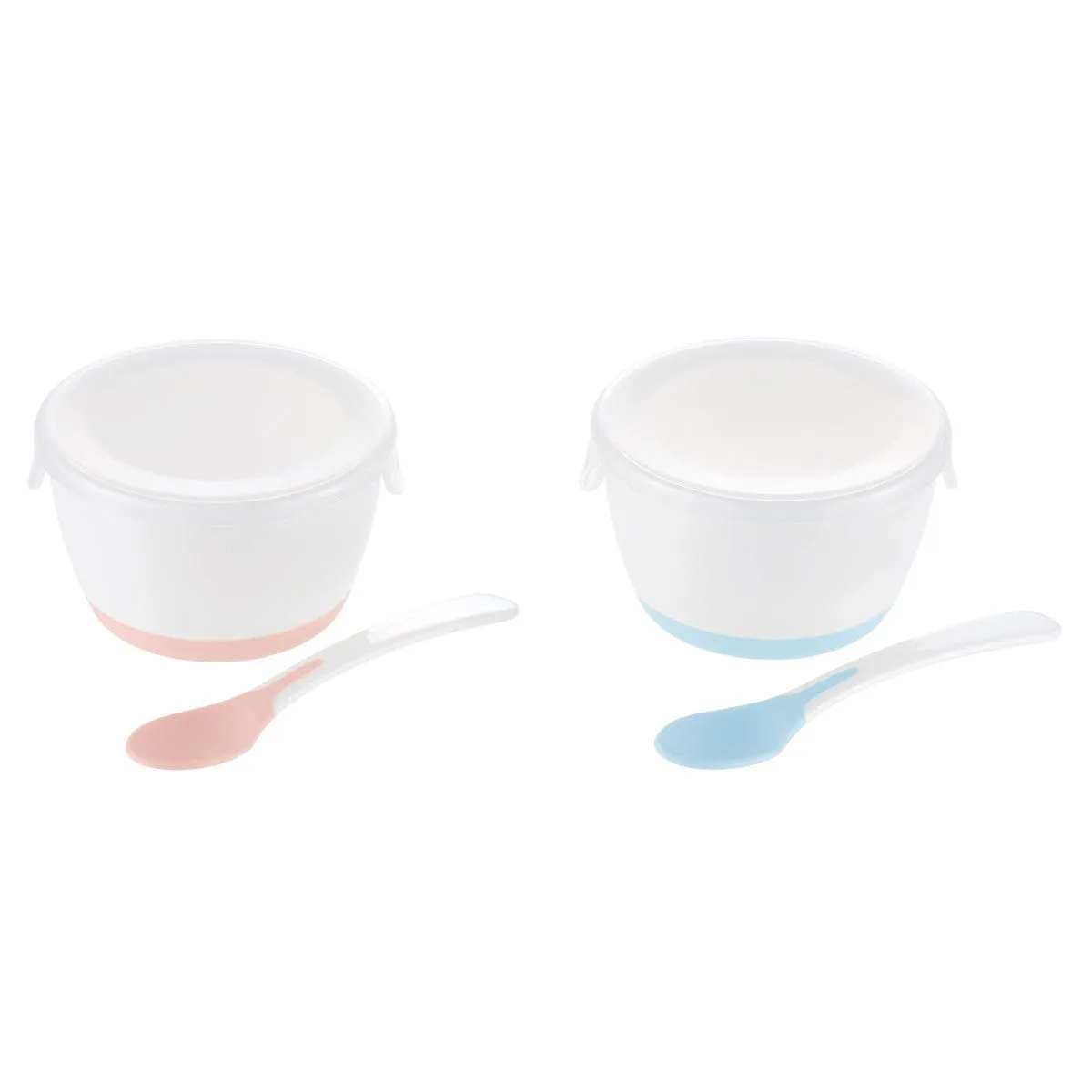 Richell - T.L.I Soft Baby Food Container with Lid and Spoon Set