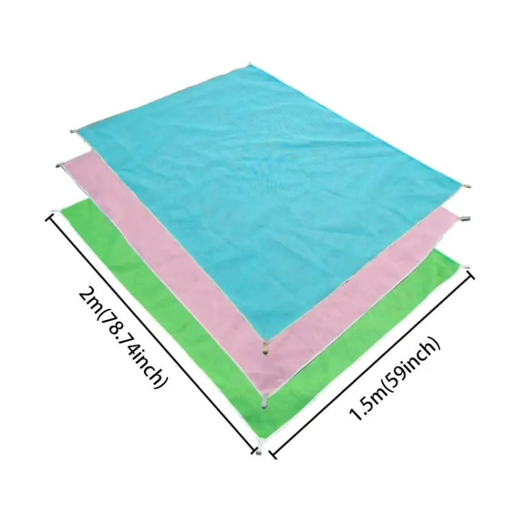 Sand Free Mat Lightweight Foldable Outdoor Picnic Mattress Camping Cushion Beach Mat, Size: 2x1.5m(Blue)