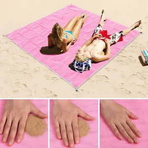 Sand Free Mat Lightweight Foldable Outdoor Picnic Mattress Camping Cushion Beach Mat, Size: 2x1.5m(Pink)