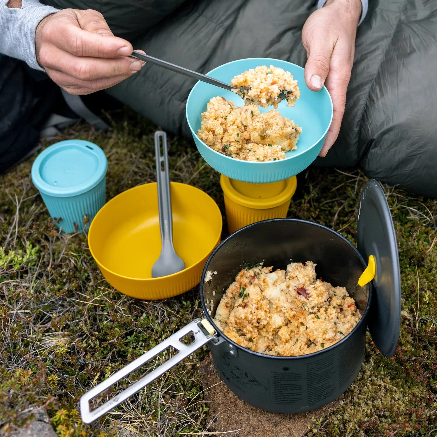 Sea to Summit Frontier UL Cutlery - 2 Piece Long Handle Spoon and Spork