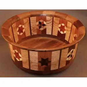 Segmented Bowl 1292 by Winchester Woodworks