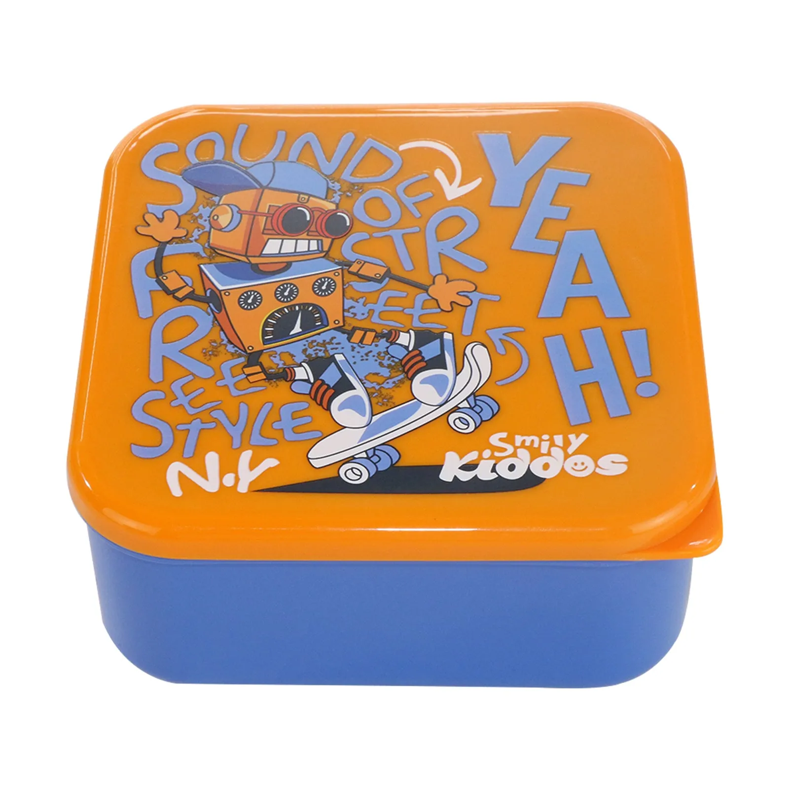 Smily Kiddos 4 in 1 container-Robot Theme Container Set Lunch Box