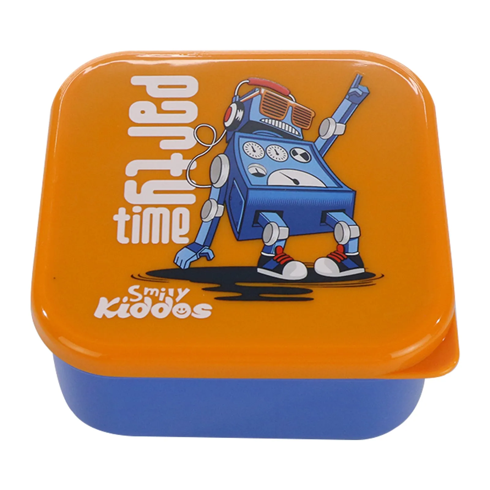 Smily Kiddos 4 in 1 container-Robot Theme Container Set Lunch Box