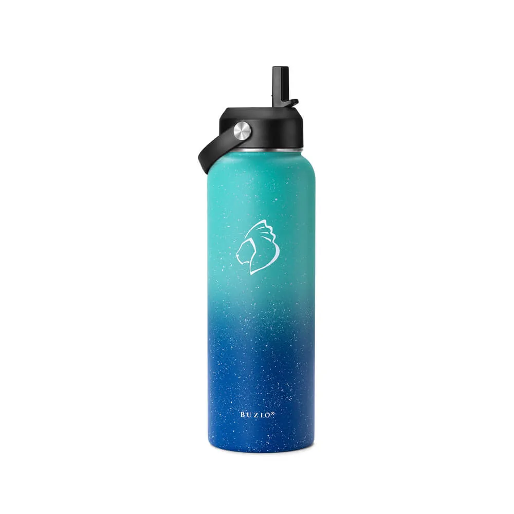 stainless steel water bottle with straw | Starry Pacific | 40oz