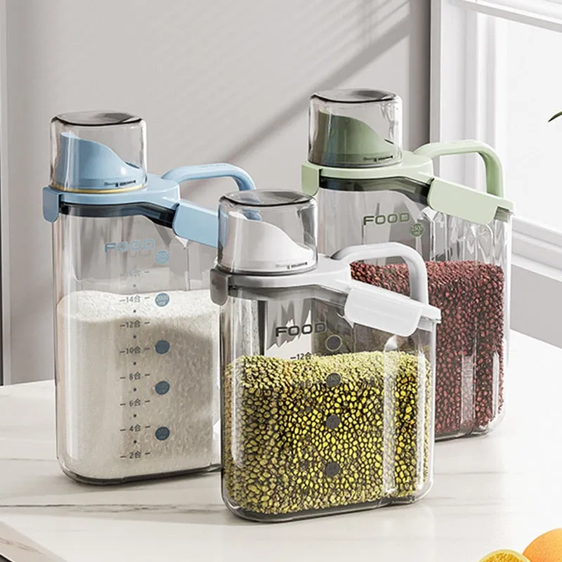 Transparent Measuring Food Storage Dispenser