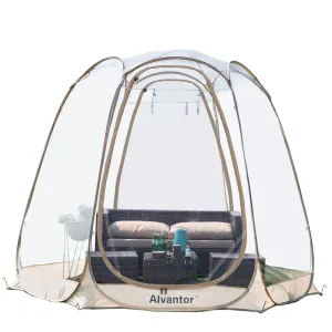 valiant Bubble Tent Pop up Canopy Family Camping Gazebo 10'Lx10W'x7'H Beige