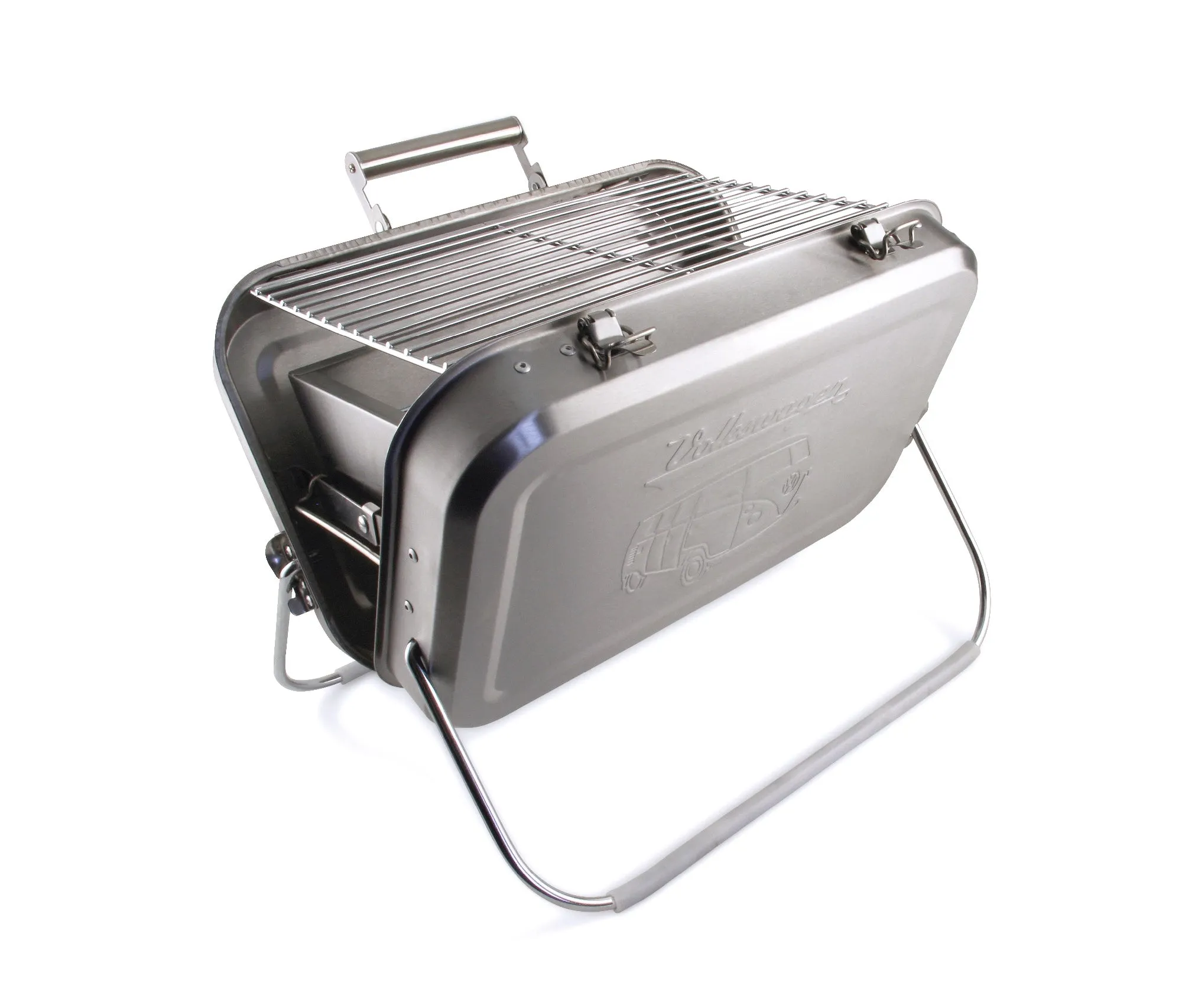 VW T1 Bus Portable BBQ Grill - Stainless Steel