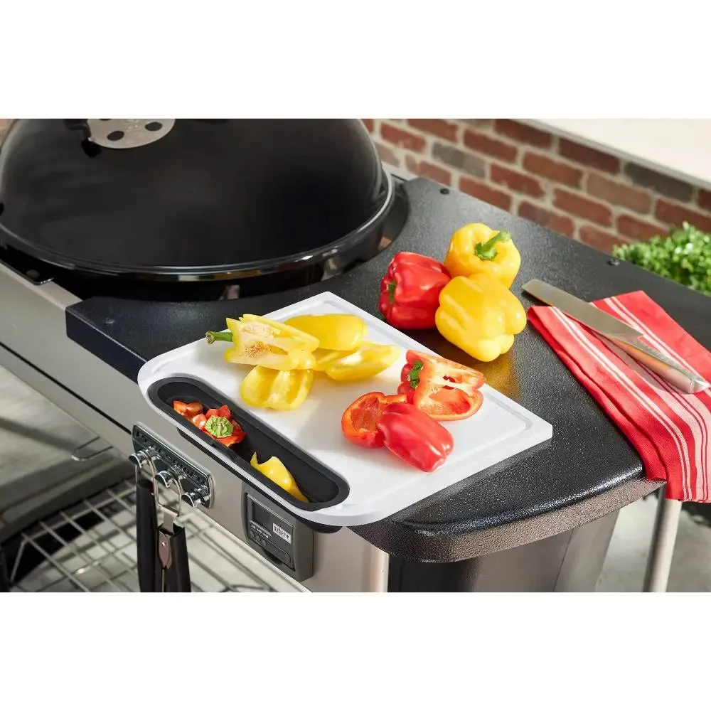 Weber Cut and Catch Cutting Board White