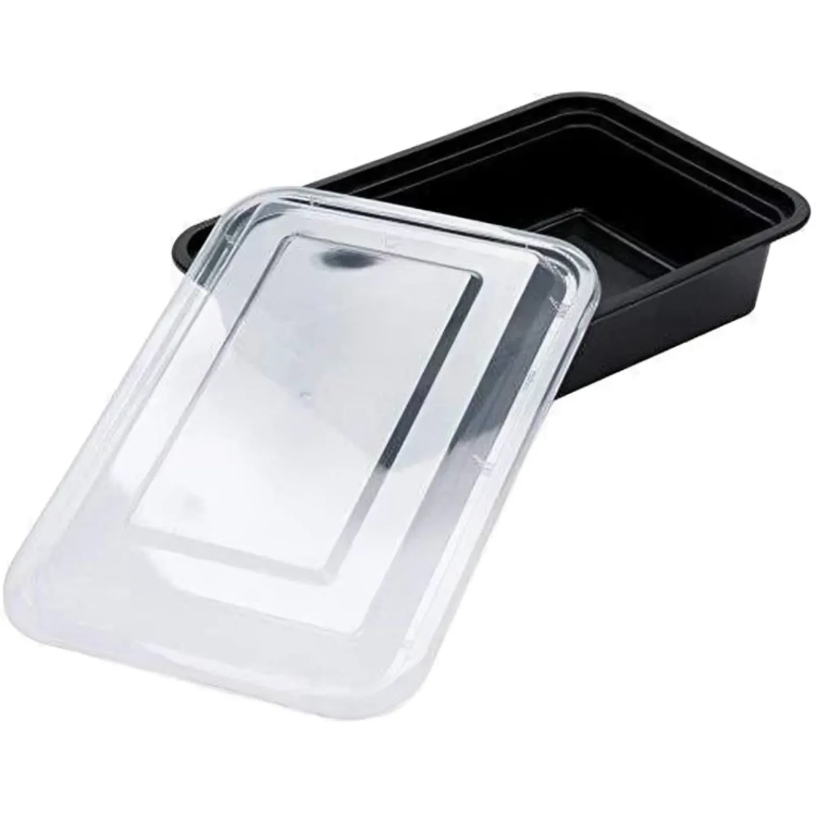 *WHOLESALE* 16oz. Black Rectangular Containers with lids | 150ct/Case