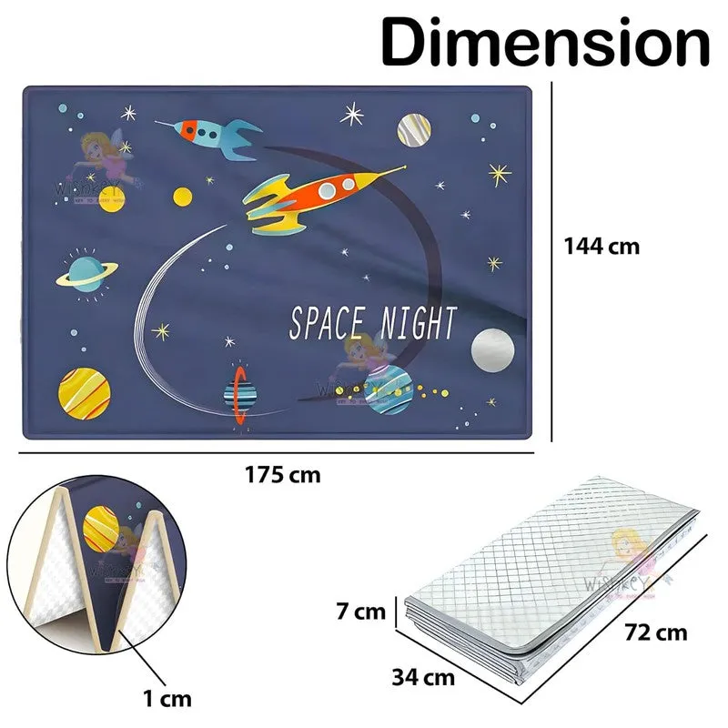 XPE Foam Space Night Theme Baby Play Mat, Play Mats for Crawling Babies, Baby Play Mat, Crawling Mat, Anti-Slip Floor Mat for Babies, Foldable Floor Mat for Toddlers