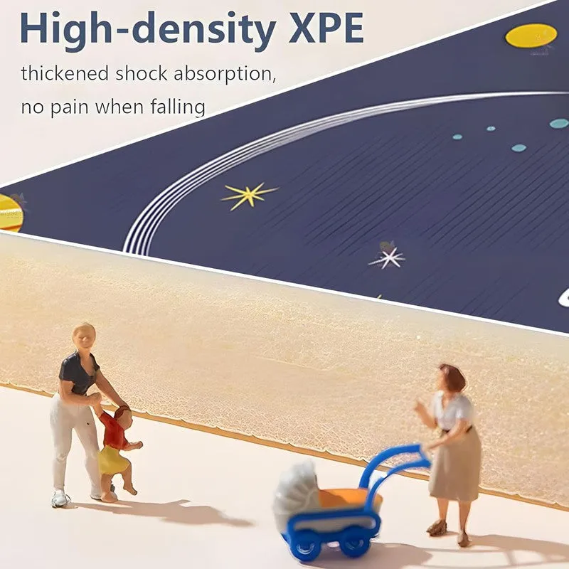 XPE Foam Space Night Theme Baby Play Mat, Play Mats for Crawling Babies, Baby Play Mat, Crawling Mat, Anti-Slip Floor Mat for Babies, Foldable Floor Mat for Toddlers